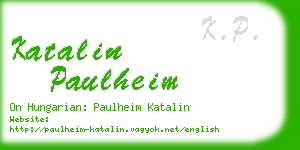 katalin paulheim business card